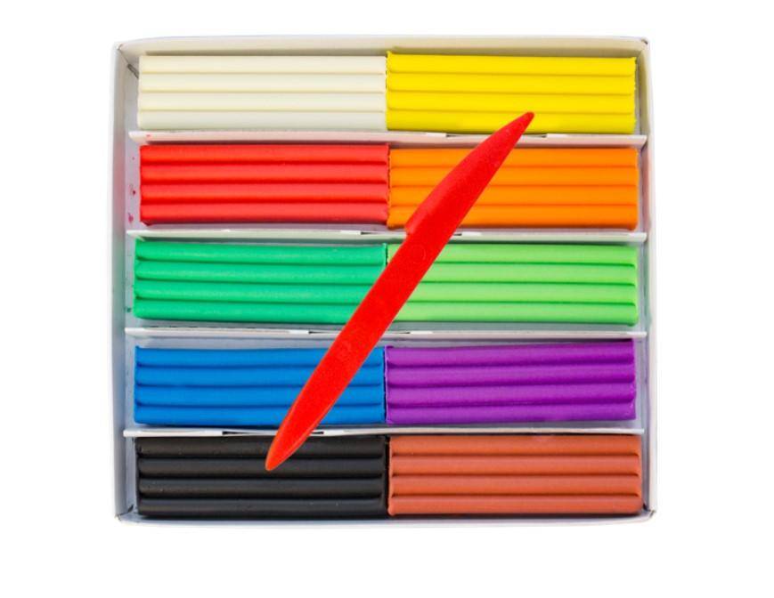 Пластилин ЛУЧ 10 цветов, плавающий, Кроха