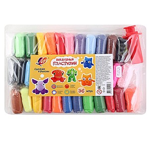 Plastilina aerata Luci 36 culori, 360 gr