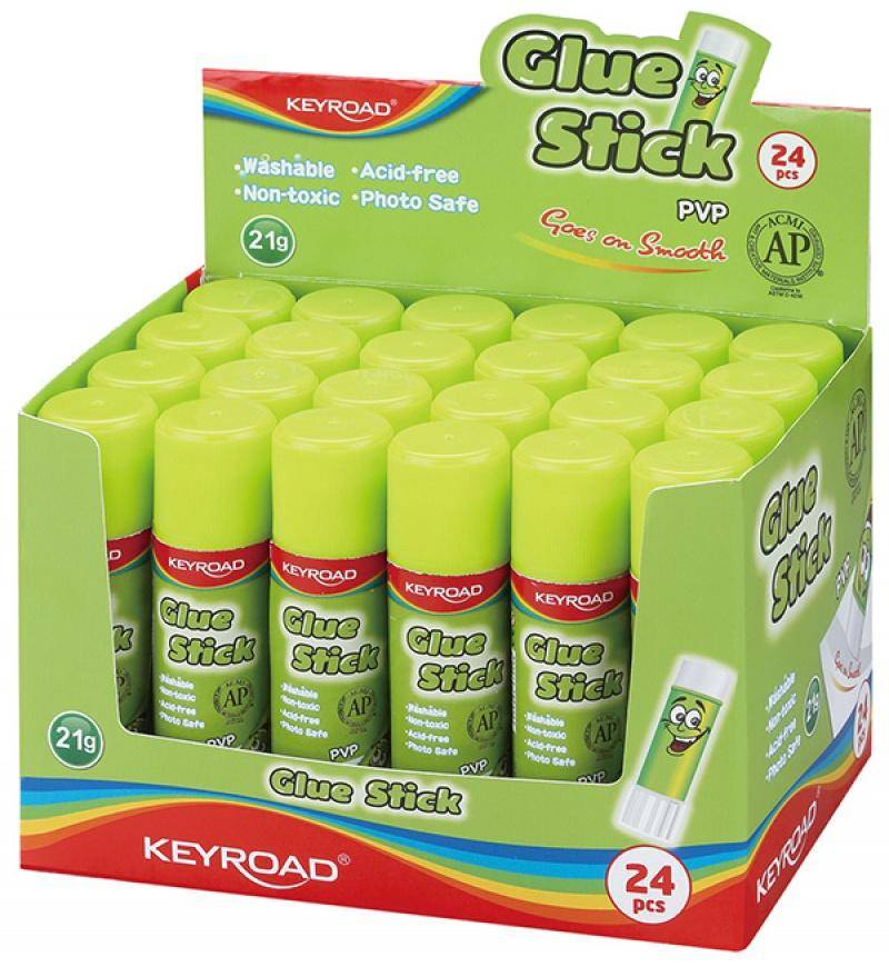 Клей-карандаш ПВП, KEYROAD KR971292, 21 гр.