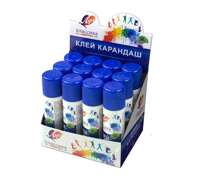 Клей-карандаш ЛУЧ ПВП 36 гр., Классика