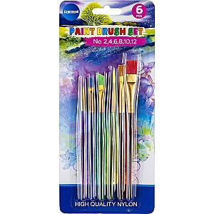 Набор кистей Centrum 80940, 6 штук, нейлон: 2;4;6;8;10;12