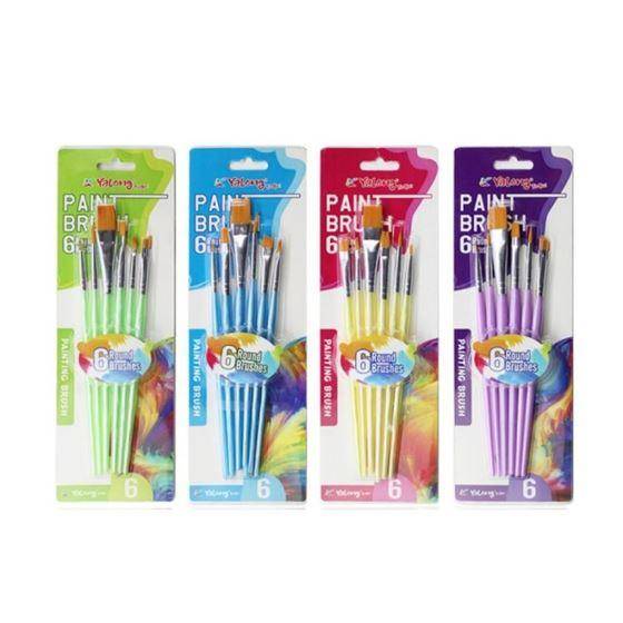 Set pensule 83097-6YL, 6 bucati: 2;2;4;4;8;8