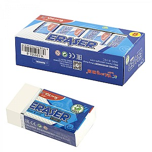 Radiera Yalong 191551-8, dreptunghiulara, alba