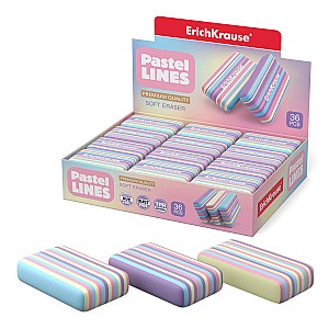 Radiera ErichKrause 56039 Pastel Lines