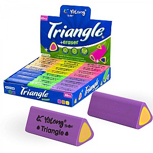 Radiera Yalong 221530YL, triunghiulara, asortata