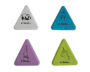 Radiera Yalong 221536YL, triunghiulara, asortata