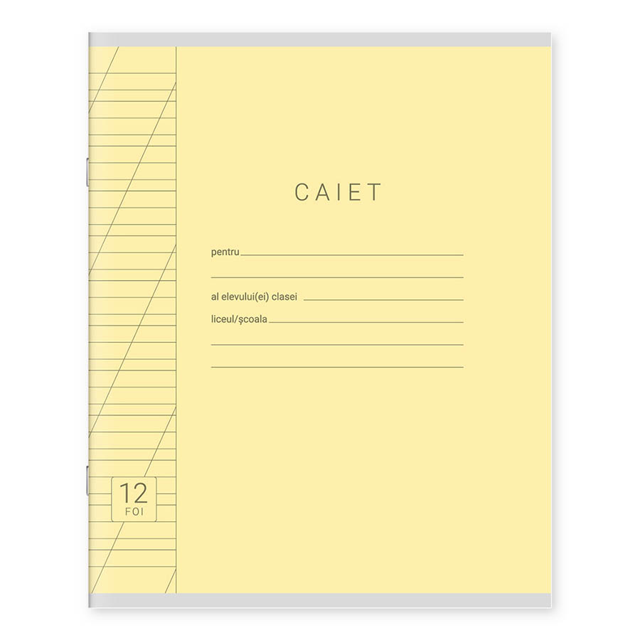 Caiet  12 foi linie oblica 124067