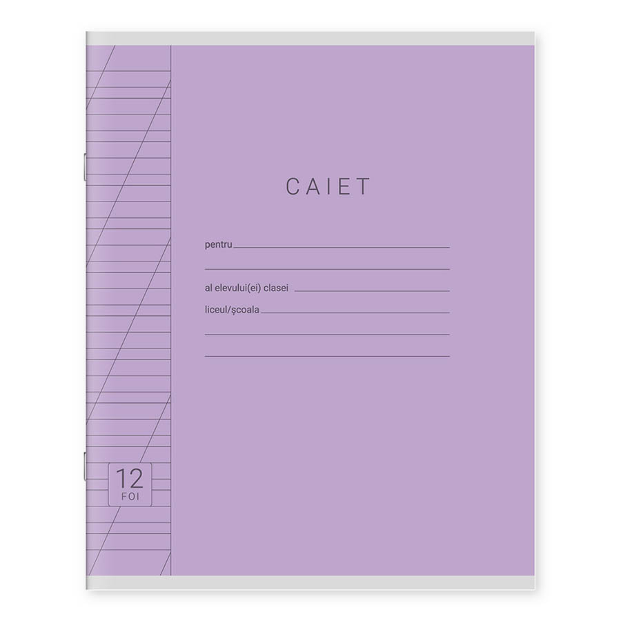 Caiet  12 foi linie oblica 124067