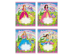 Тетрадь 12 листов, линия, 12136