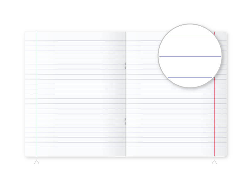 Caiet 96 foi, linie, 961061