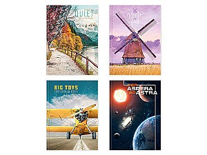 Caiet 96 foi, fara liniere, coperta tare, 96001-T