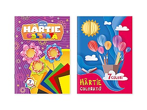 Set hartie colorata, 7 culori