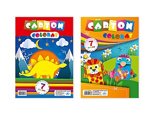 Set carton colorat, 7 culori