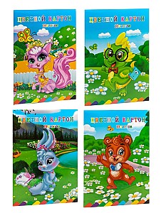 Set carton coloratat CSZ-10-73, A4, 10 bucati