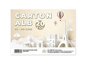 Set carton alb A5, 20 foi