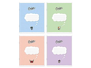 Тетрадь 12 листов, косая линия, 124002