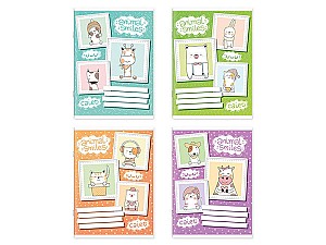 Тетрадь 24 листов, Евро косая линия, 24491-Е