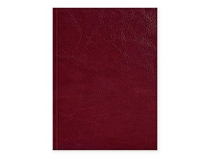 Caiet 96 foi, patratele, coperta tare, imitatie piele, bordo