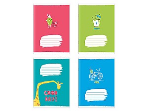 Тетрадь 24 листов Евро косая линия 244037-Е