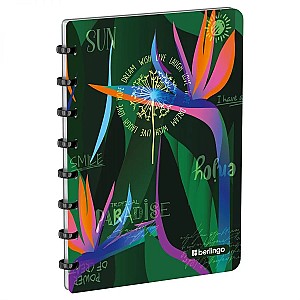 Caiet 80 foi patratele, spirala Berlingo RNtA5S13 coperta plastic cu rigla