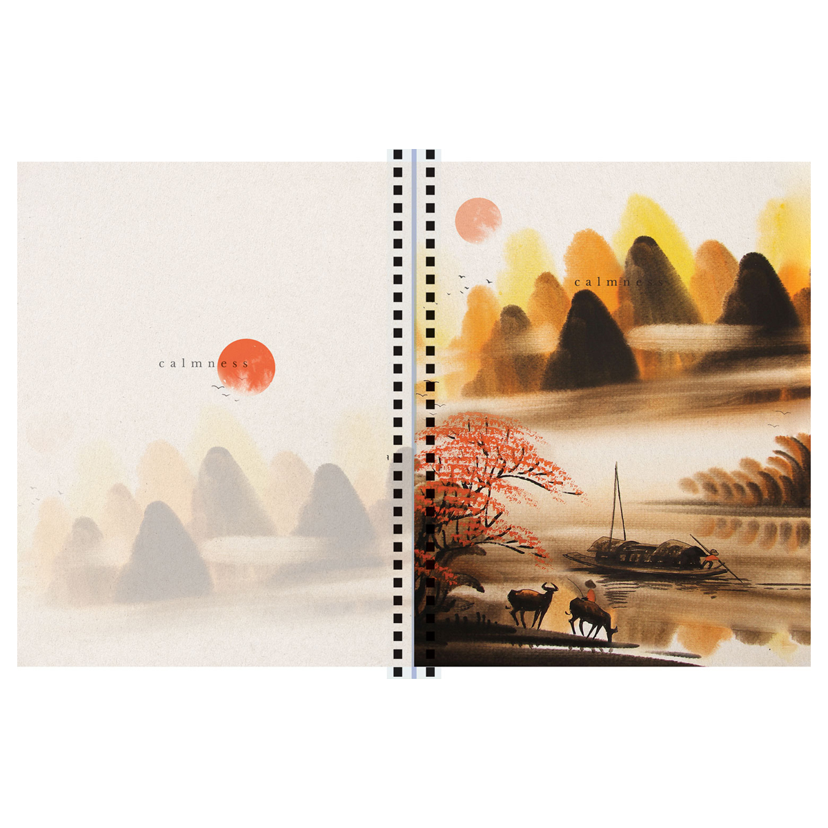 Caiet  80 foi patratele  53172 pe spirala, laminare mat, 70gr