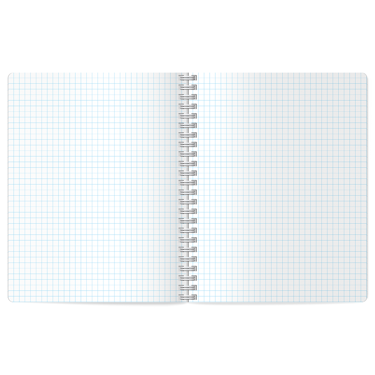 Caiet  96 foi patratele  96400 pe spirala, laminare soft-touch, asortat, 80gr