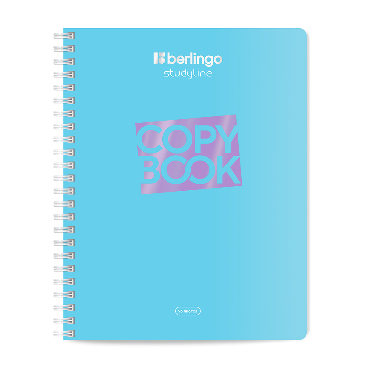 Caiet  96 foi patratele  96400 pe spirala, laminare soft-touch, asortat, 80gr