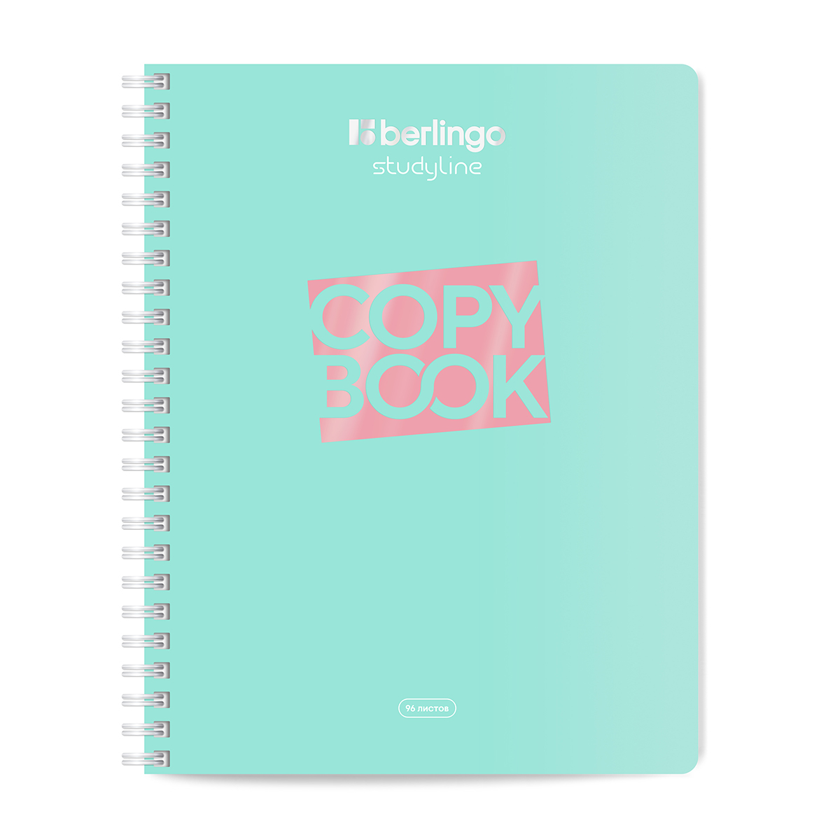 Caiet  96 foi patratele  96400 pe spirala, laminare soft-touch, asortat, 80gr