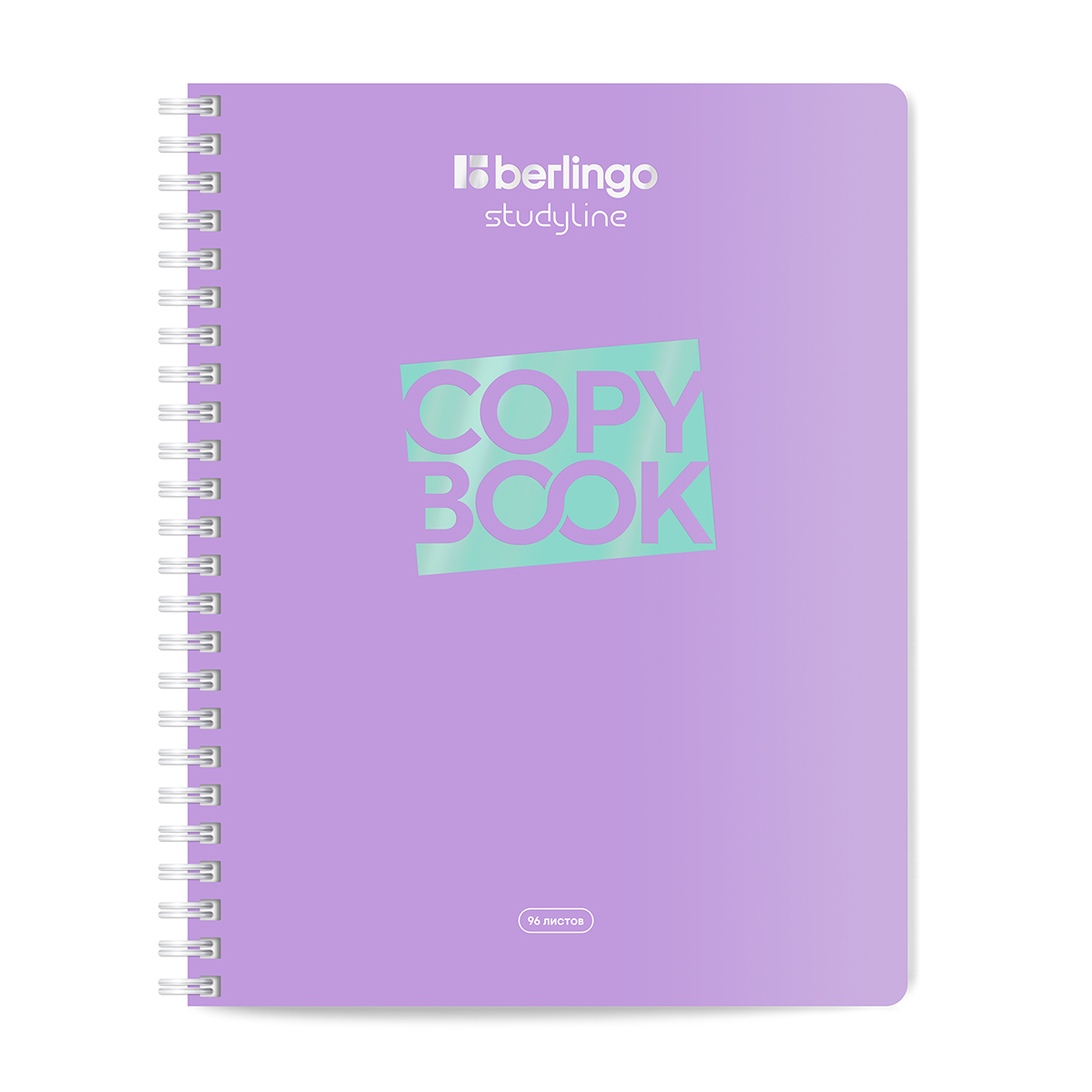 Caiet  96 foi patratele  96400 pe spirala, laminare soft-touch, asortat, 80gr