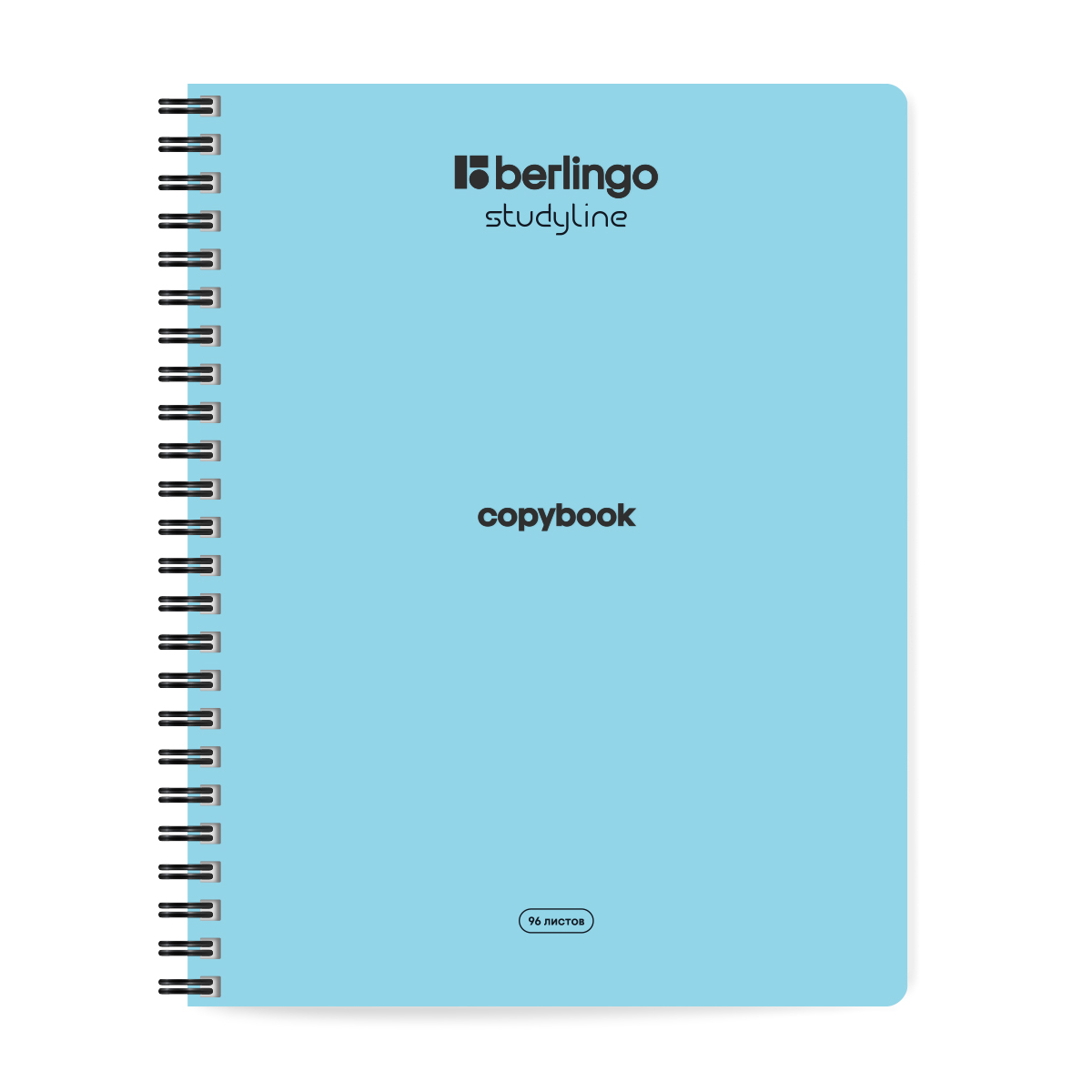 Caiet  96 foi patratele  96200 pe spirala, laminare soft-touch, asortat, 80gr