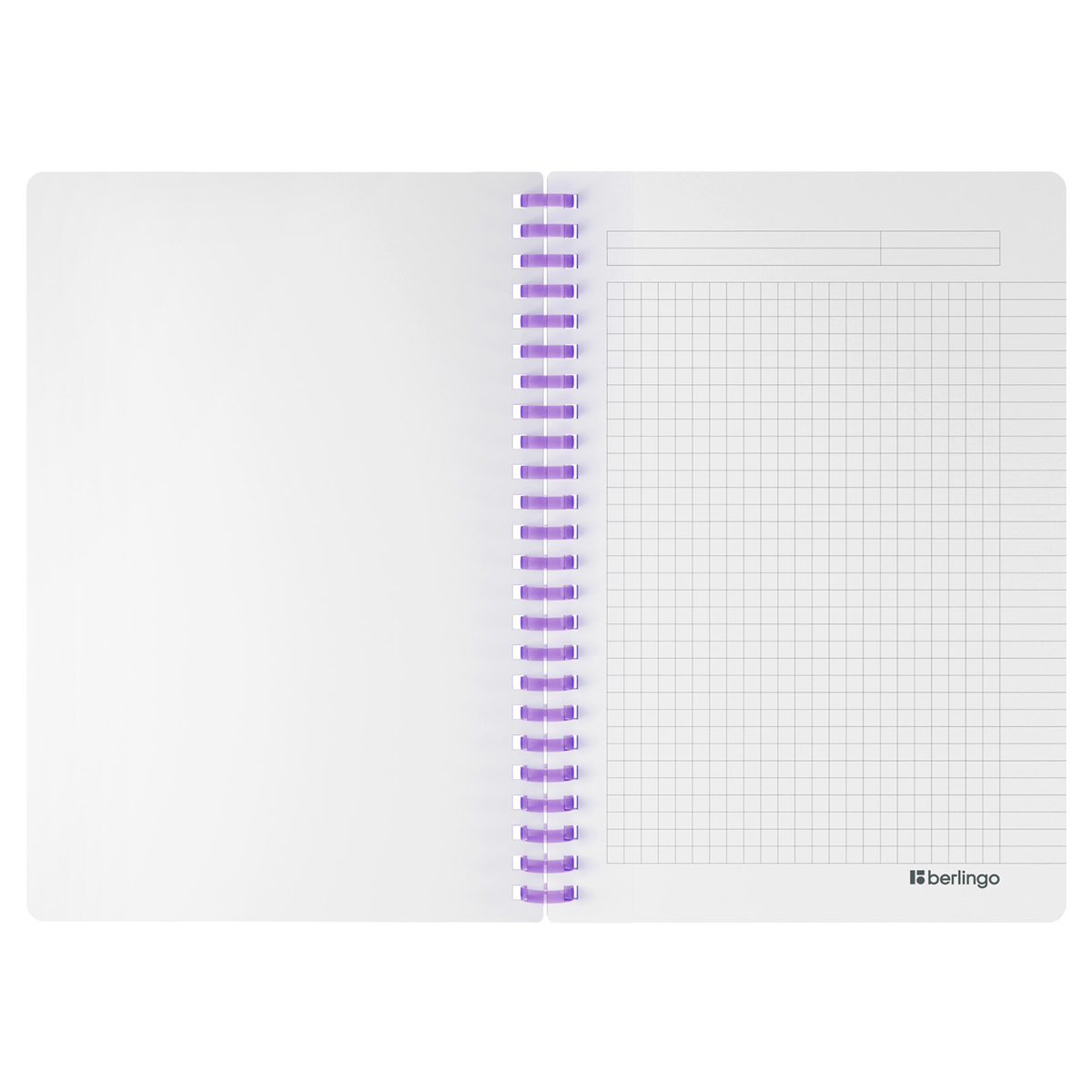 Caiet  80 foi patratele  RNtA5S19 spirala siliconica, coperta plastic 700mkm