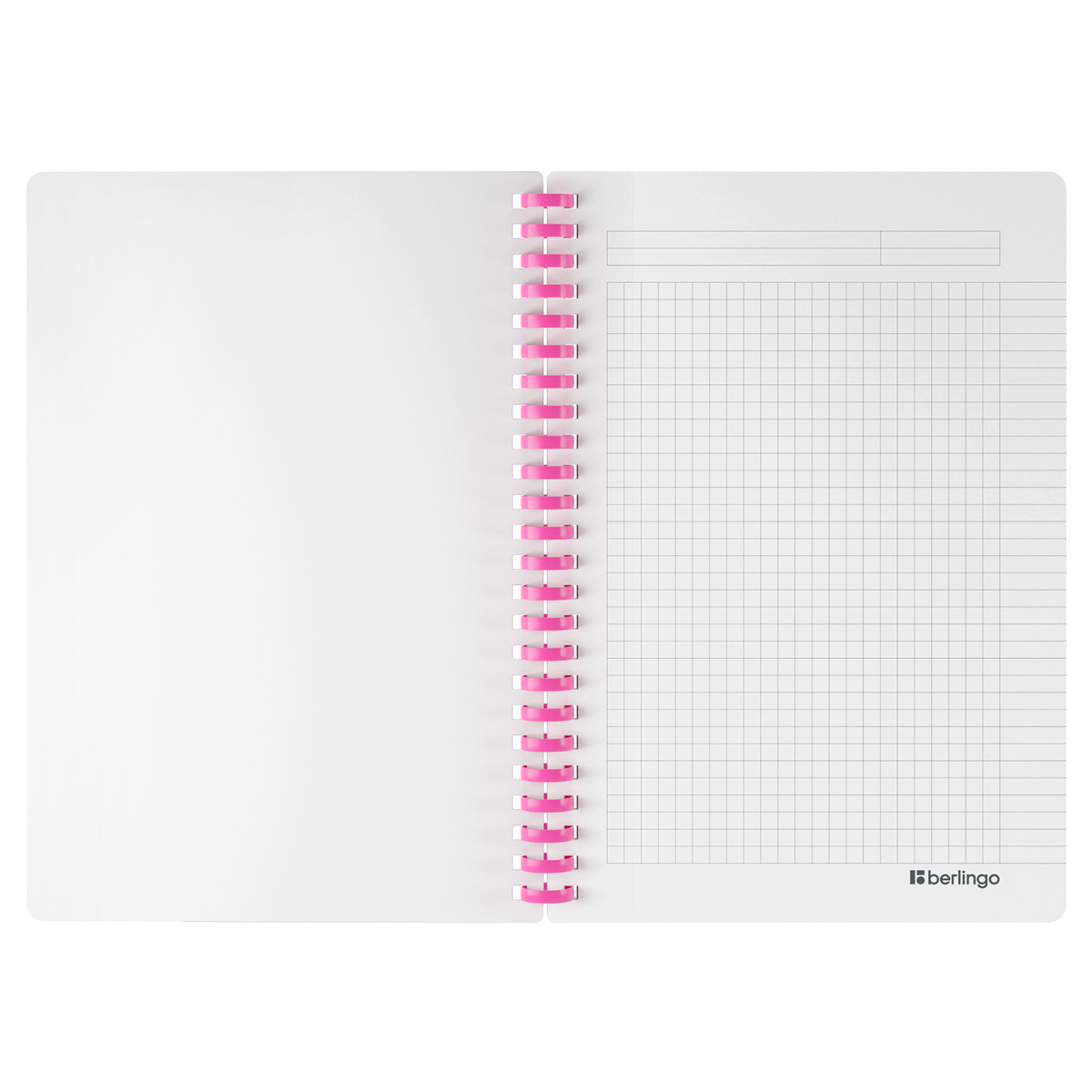 Caiet  80 foi patratele  RNtA5S20 spirala siliconica, coperta plastic 700mkm