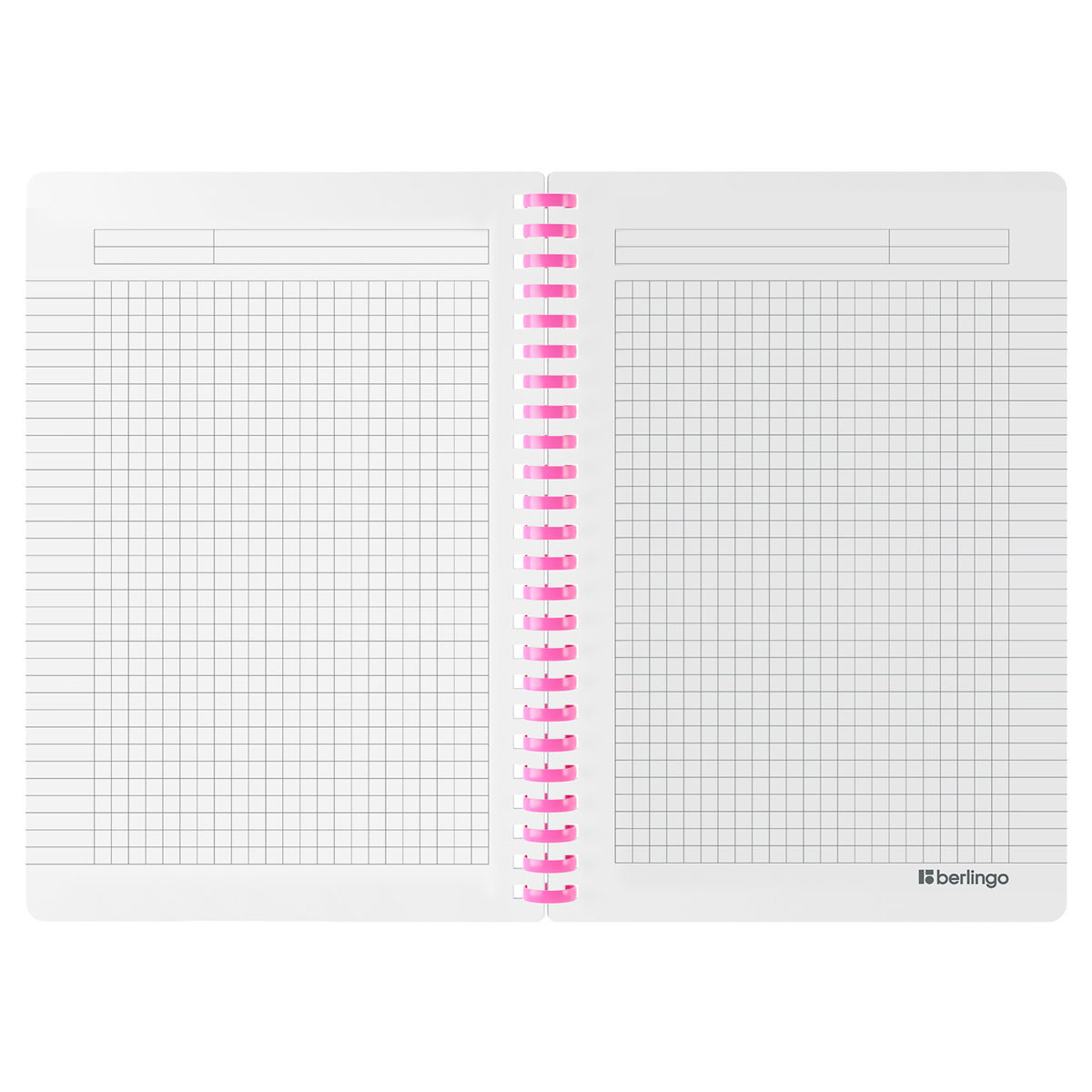 Caiet  80 foi patratele  RNtA5S20 spirala siliconica, coperta plastic 700mkm