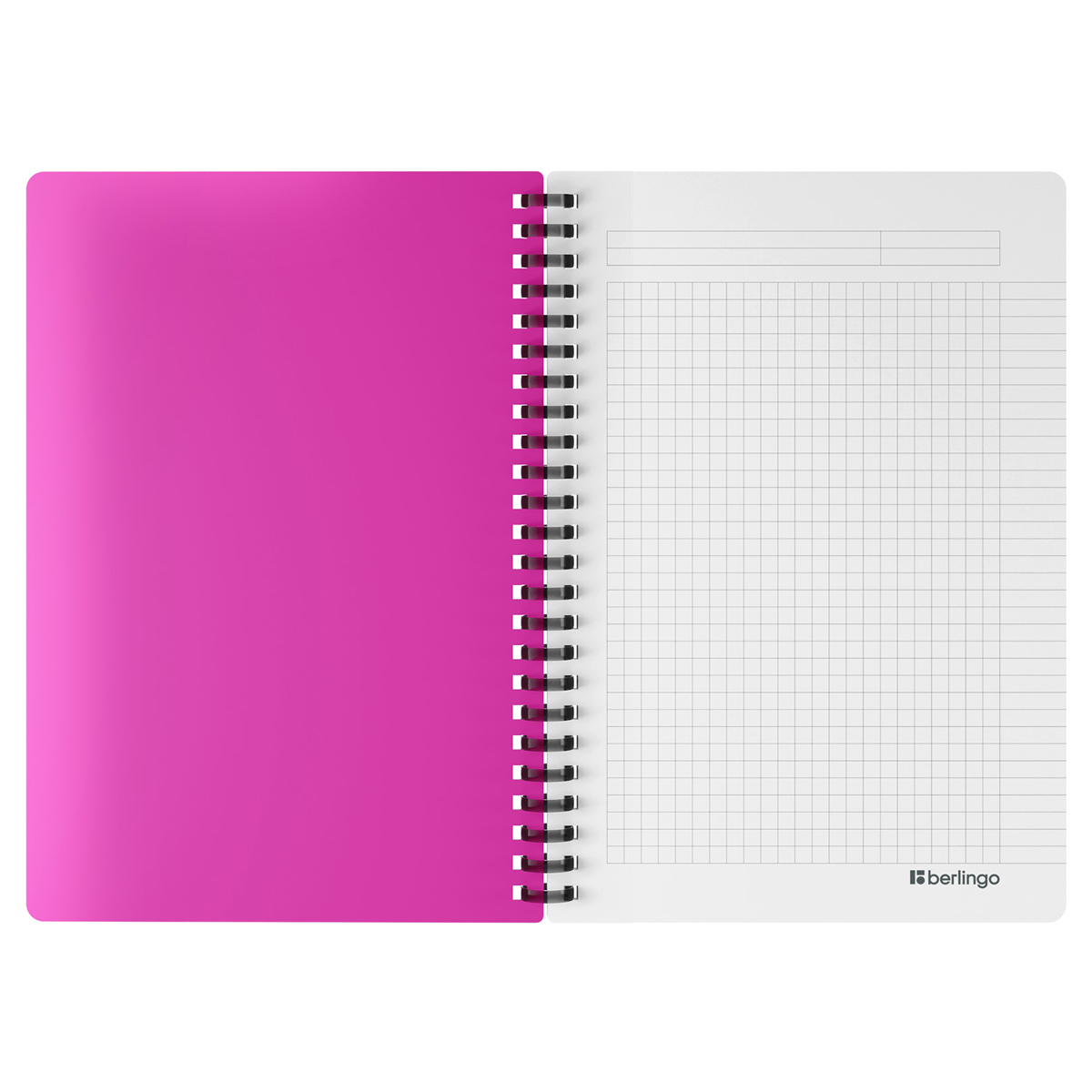 Caiet  80 foi patratele  RNtA5S21 spirala siliconica, coperta plastic 700mkm