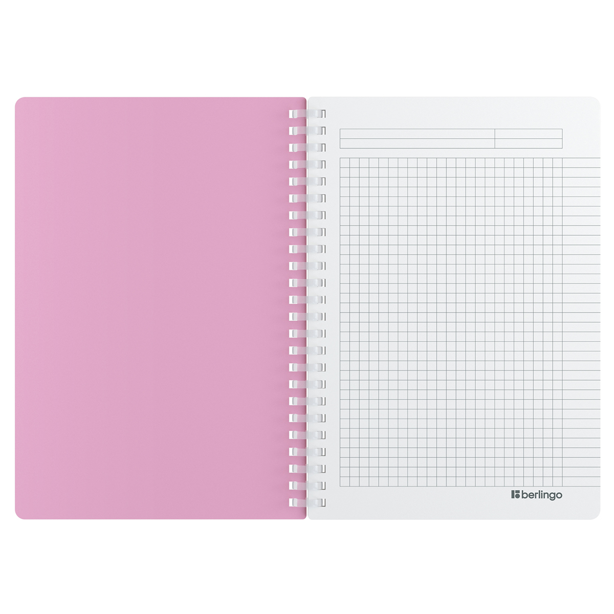 Caiet  80 foi patratele  SRnA5933 spirala siliconica, coperta plastic 600mkm, soft-touch