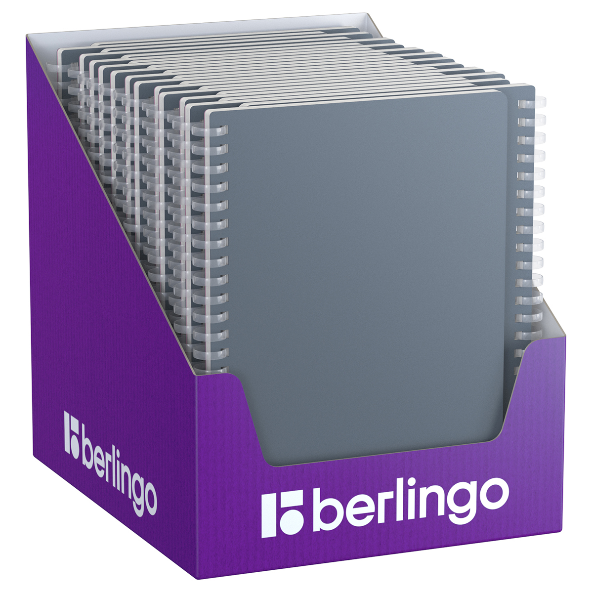 Caiet  80 foi patratele  SRnA5933 spirala siliconica, coperta plastic 600mkm, soft-touch