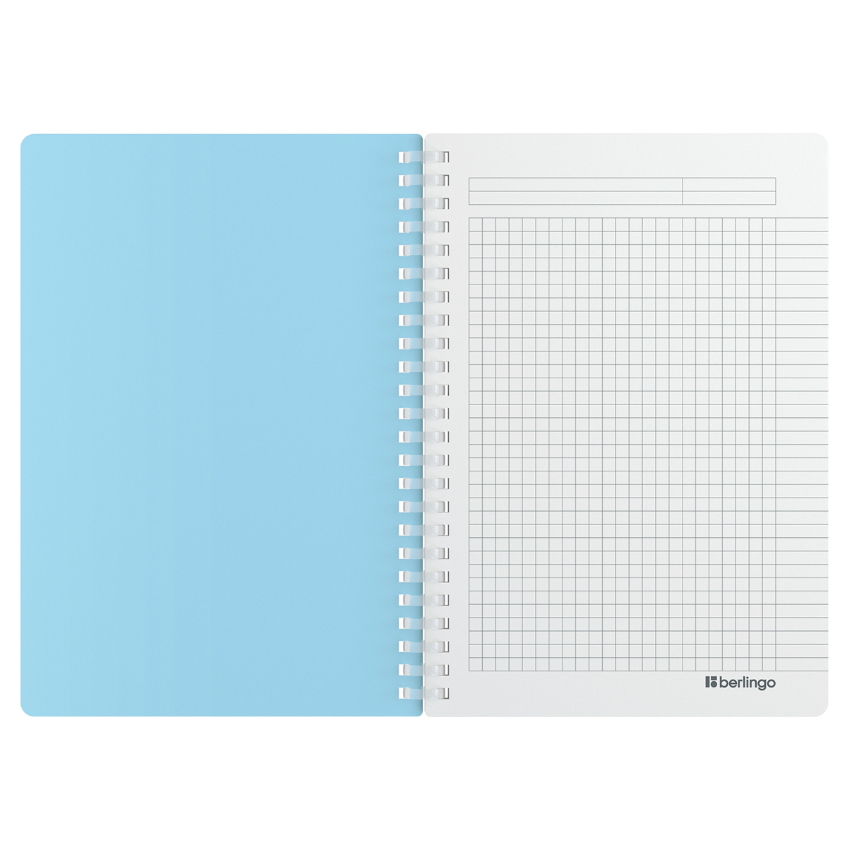 Caiet  80 foi patratele  SRnA5932 spirala siliconica, coperta plastic 600mkm, soft-touch