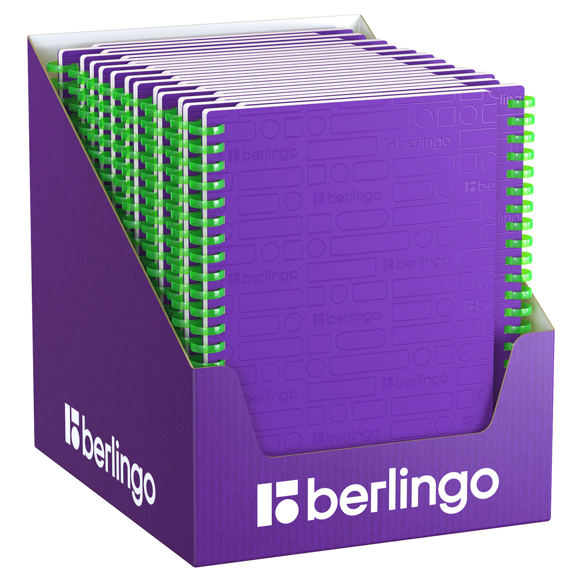 Caiet  80 foi patratele  SRnA5894 spirala siliconica, coperta plastic 600mkm, violet