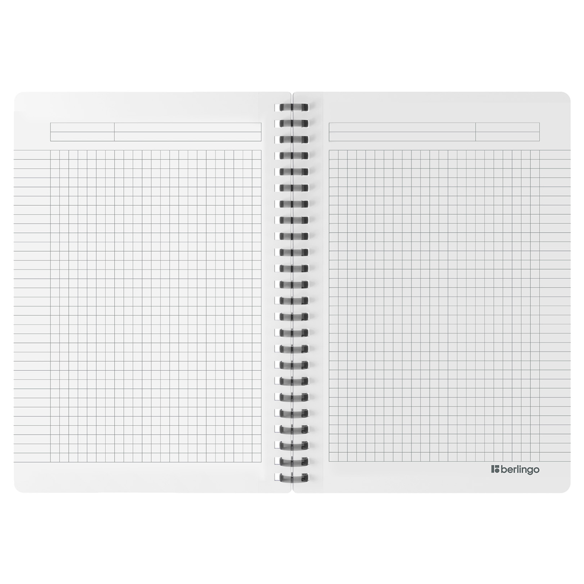 Caiet  80 foi patratele  SRnA5890 spirala siliconica, coperta plastic 600mkm, negru