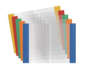 Set invelitori pentru caiete A4 434x305mm, 5 culori, PVC 90mkm, 25 buc.