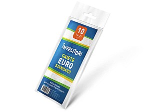Set invelitori pentru caiete Euro 305x210mm, PE 50mkm, 10 buc.