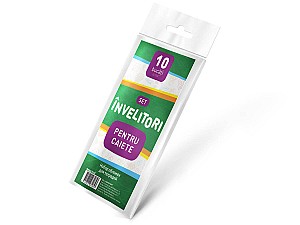 Set invelitori pentru caiete si agende 350x210mm, PE 50mkm, 10 buc.