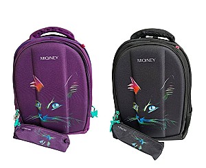 Ghiozdan cu penar Miqiney ST04801 / 52873, 2 compartimente, 2 culori