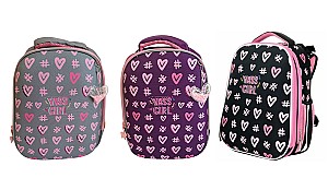 Ghiozdan Miqiney ST04802 / 62823, 2 compartimente, 3 culori