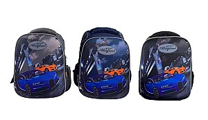 Ghiozdan Miqiney ST04804 / 8021, 2 compartimente, 3 culori