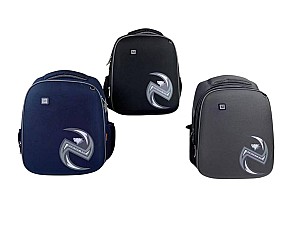 Ghiozdan Miqiney ST04807 / 52501, 2 compartimente, 3 culori