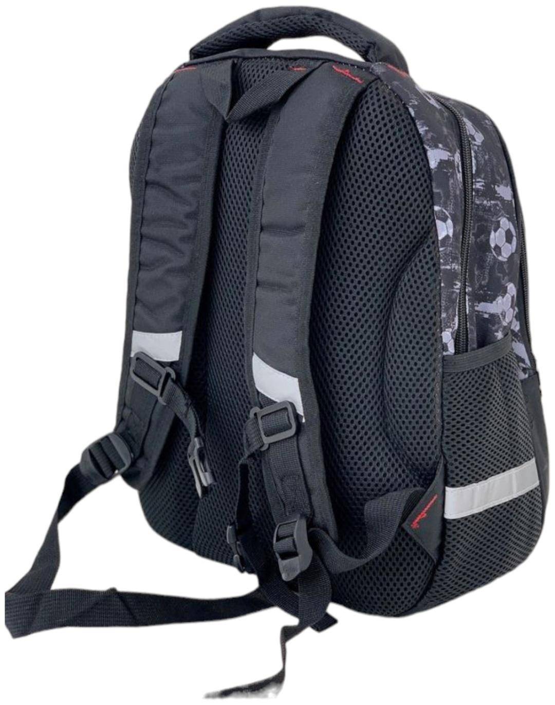 Ghiozdan Miqiney ST04823 / 52821, 2 compartimente, 3 culori