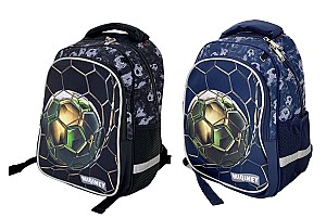 Ghiozdan Miqiney ST04823 / 52821, 2 compartimente, 3 culori