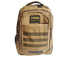 Ghiozdan ST04837 / 9963, 3 compartimente, cafeniu