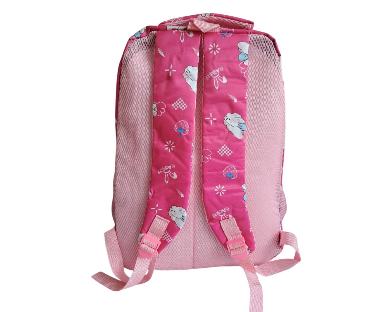 Ghiozdan ST04851 / 8022, 2 compartimente, rosu-roz